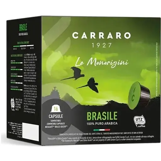 Кофе в капсулах Dolce Gusto Carraro Brasile 16 шт - фото 1