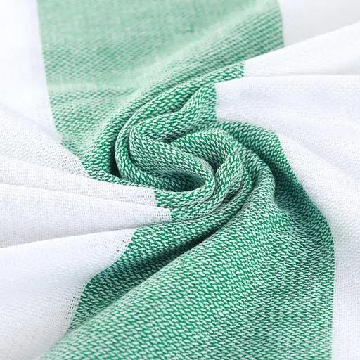 Рушник пештемаль Lovely Svi бавовняний, пляжний, хамам, spa - XХL 100x180 см Green/Blue Stripes (6032025) - фото 3