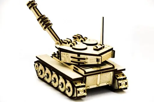 Дерев'яний конструктор Танк М-60 105 деталей - фото 5