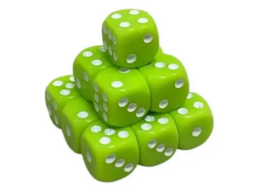 Настольная игра Games 7 Days Кубик D6 с точками (салатный) , 1 шт. (g7dd6dotslgreen)