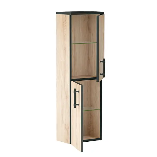 Пенал підвісний Imprese Black Edge дуб f32113OK - фото 2