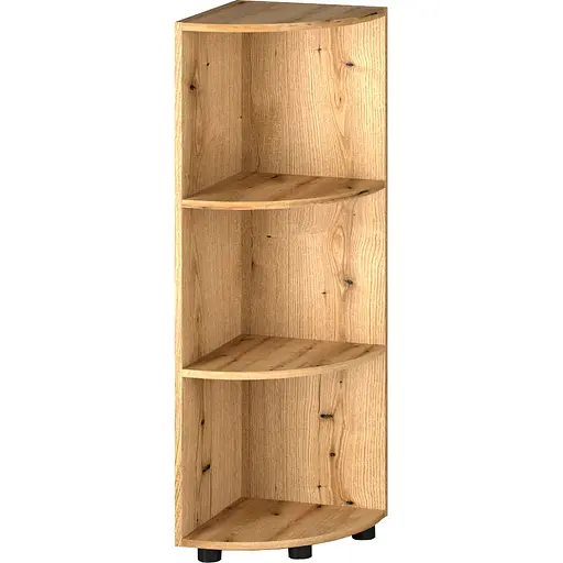 Стелаж кутовий Orange-Line ОП-732 середній дуб евок 347х347х1103 мм