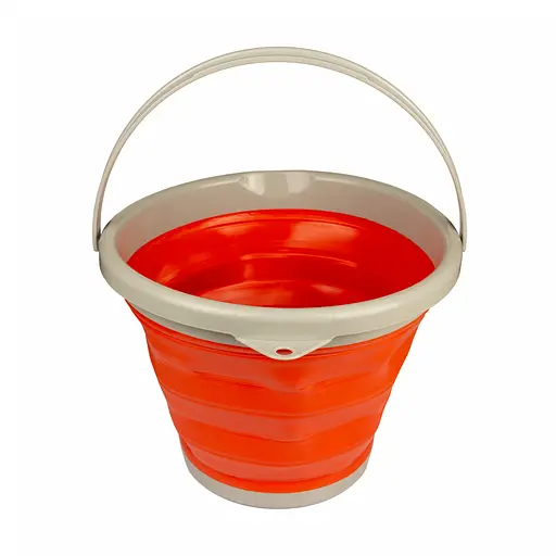 Ведро силиконовое Tramp складное 10 L Оранжевый (TRA-TRC-091-ORANGE) - фото 2