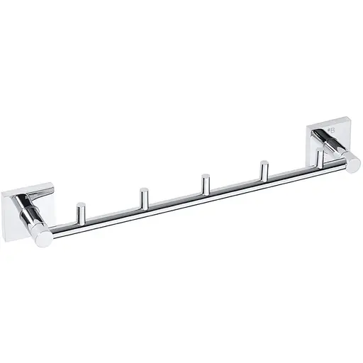 Тримач для рушника з гачками Bemeta Beta 132105112 Хром - фото 1