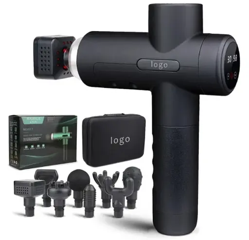 Перкуссионный массажер MG03-T Массажный пистолет (8 насадок + кейс) 2600 мАч 30 режимов - фото 3