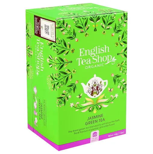 Чай зелений English Tea Shop аромат жасмину органічний 20х2 г