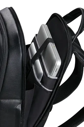 Рюкзак 14,1" Samsonite PRO-DLX 6 LEATHER BLACK 40x28x14 KT5*09001 - фото 7