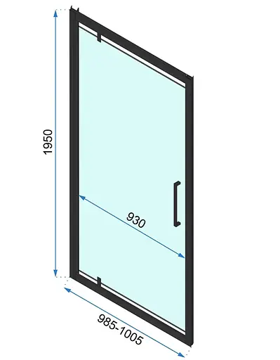 Дешевые двери Rea Rapid Swing 100 хром REA-K5607 - фото 12
