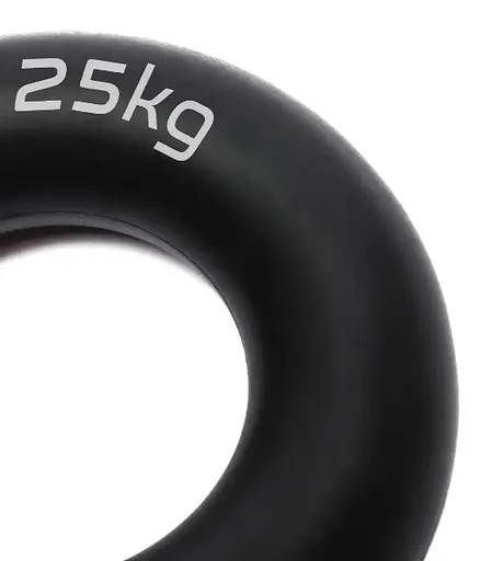Еспандер кістьовий PowerPlay силіконовий PP-4324 Hand Grip Ring Hard 25 кг Чорний (PP_4324_25kg) - фото 3