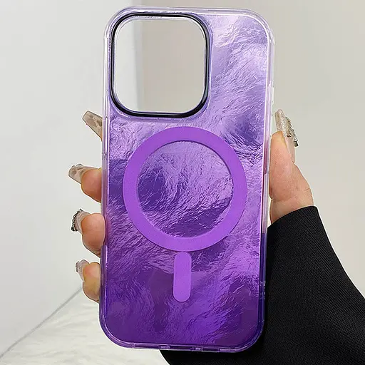 Чехол Epik TPU Shiny Mountain (MagFit) для Apple iPhone 12 Pro Max (6.7) Purple - фото 2