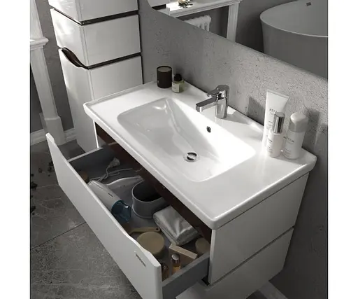 Тумба підлогова Sanwerk Алесса 80 венге з умивальником Idea (MV0000875) Венге - фото 2