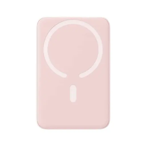Магнітний портативний павербанк Baseus Magnetic 20 W 10000 mAh з бездротовою зарядкою для iPhone рожевий