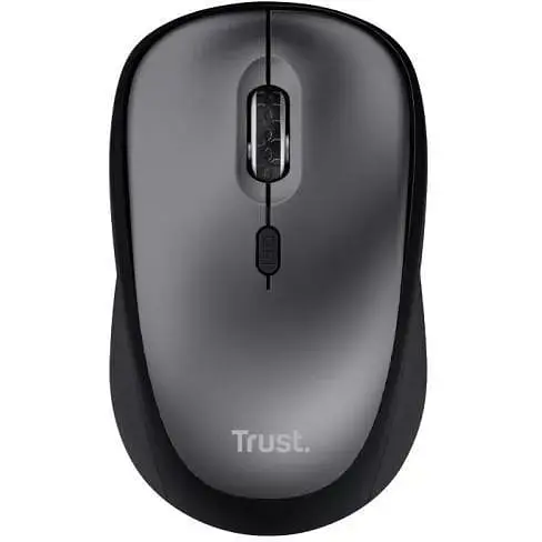 Миша бездротова Trust Yvi+ Silent Grey/чорний USB оптична 800/1600 dpi 4 кнопки 1xAA - фото 1