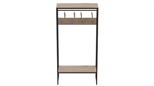 Вішалка модульна підлогова Треліс 14 180x90x38 чорний ДСП Дуб Сан-Марино 16мм FRD-104344 - фото 4