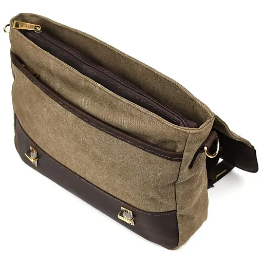 Шкіряна чоловіча сумка TARWA 36х27х10 см nsa0001324 - фото 6