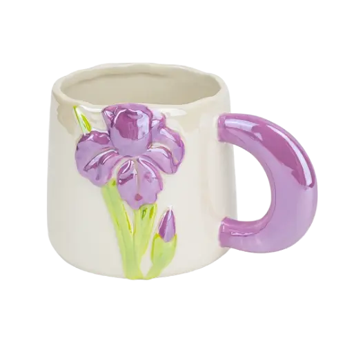 Чашка Elisey Фиолетовый ирис 400 мл фиолетовый (4013-005)  
