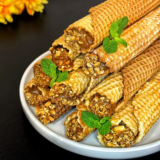 Вафельниця пірамідка форма для випічки вафельних коржів для тортових вафель на плиті Ø 18 см зі знімними ручками, RS 87765 - фото 10