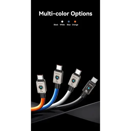 Кабель Usams US-SJ684 USB-C to USB-C 100W 1.2m Orange (SJ684USB04) [153993] - фото 4