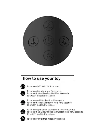 Вібратор-кролик ShotsToys Halo 24.5 см (чорний) - фото 21