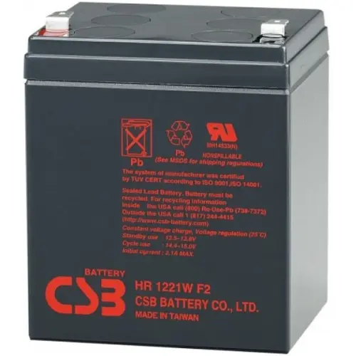 Аккумулятор CSB HR1221WF2 AGM 12V 5Ah