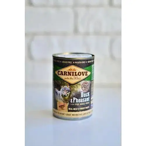 Влажный корм Carnilove Duck & Pheasant для собак утка и фазан 400 г - фото 6