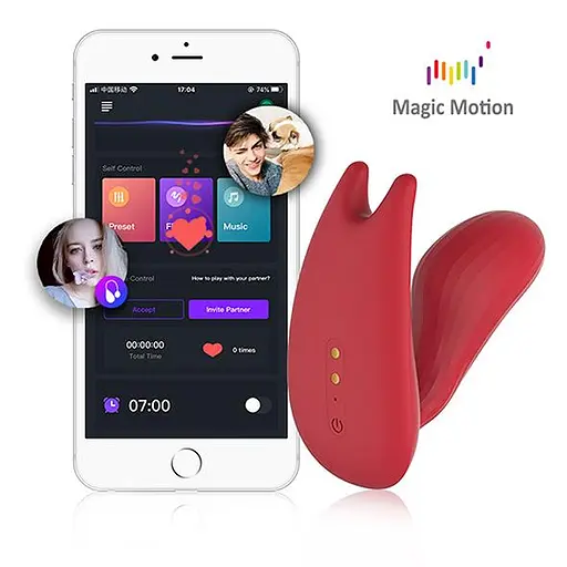 Смарт-вібратор Magic Motion Umi 9.5 см червоний - фото 2