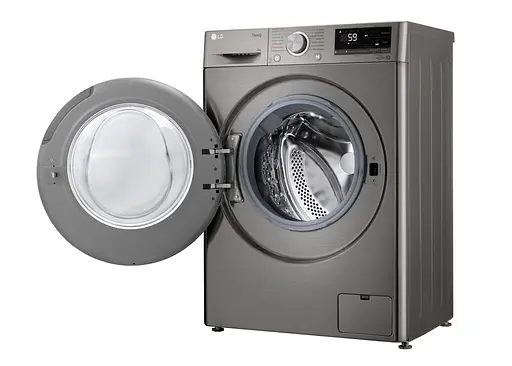 Стиральная машина LG фронтальная 7 кг 1200 A+++ 48 см дисплей пара инвертор серебристый - фото 4