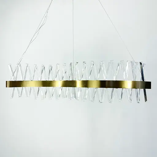 Видовжена люстра з кришталевоподібними паличками Line.F 7006-1000S - фото 2