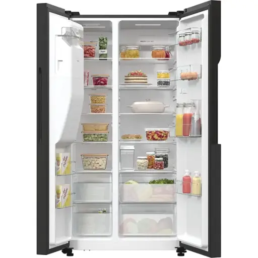 Холодильник Gorenje SBS 179х70х92 см 2 двери 376(190) л А++ NF+ Инв. диспенсер генератор льда Внешний диспл черный - фото 9