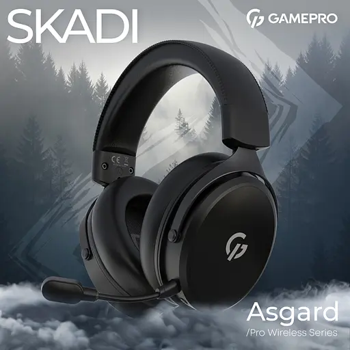 Наушники GamePro Asgard Skadi Wireless Black (HSW191B) - фото 4
