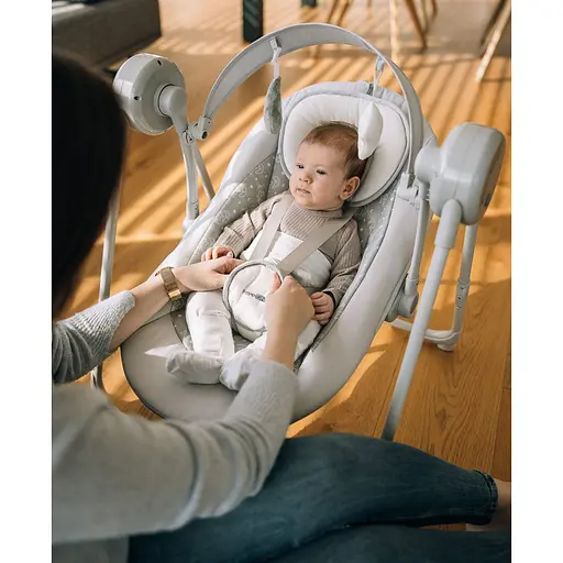 Гойдалка дитяча FreeON Snuggy stars light grey (84928) - фото 6