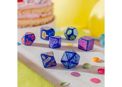 Набір кубиків Happy Birthday Dice Set: Streamers , 7 шт. (RHPB01) - фото 8