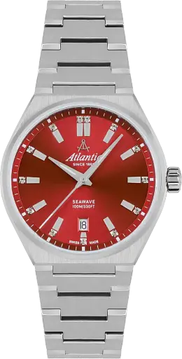Часы Atlantic Seawave 35mm Deep Red 39365.41.91