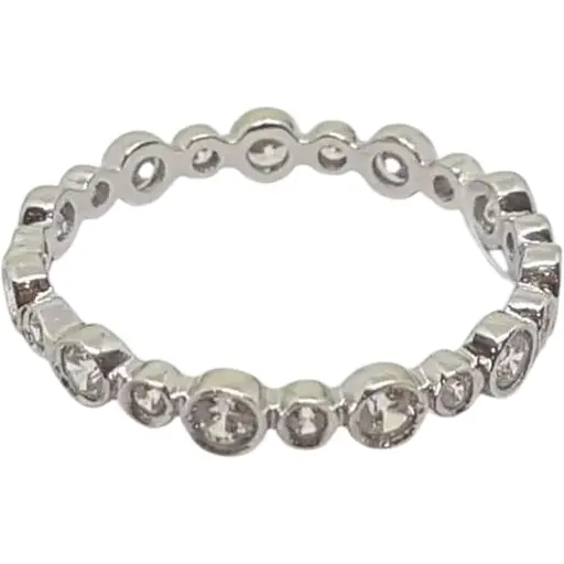 Срібне кільце Qvaliz з фіанітами. 901-01006 18