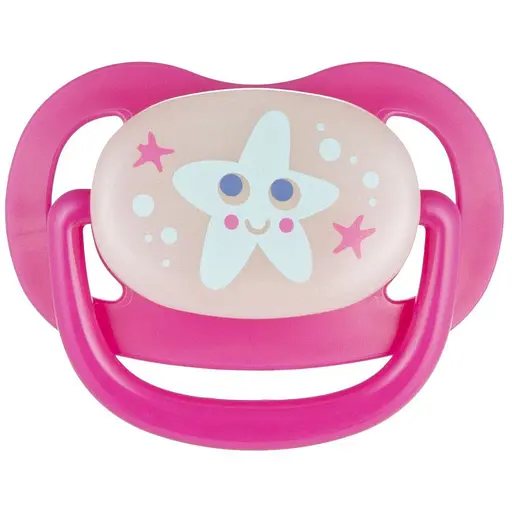 Пустушка Canpol babies Love & Sea силіконова анатомічна 0-6 міс. рожева (22/506_pin_new)