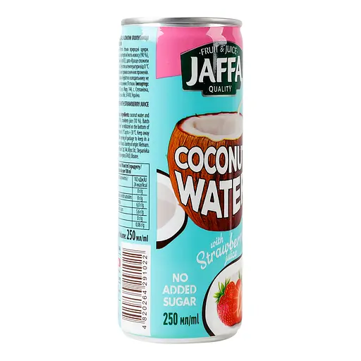 Кокосовая вода с соком клубники Jaffa 250 мл - фото 2