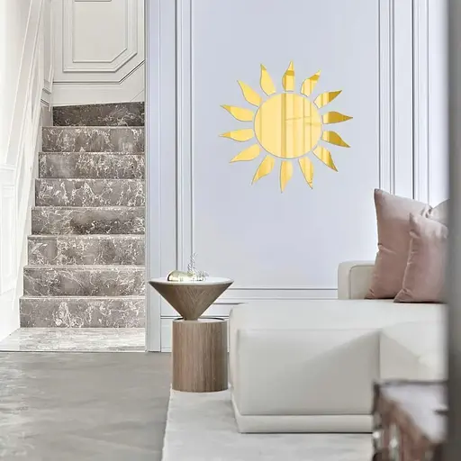 Дзеркальний декор Wall Sticker SW-00002502 акриловий самоклеючий 15 шт. золото - фото 6