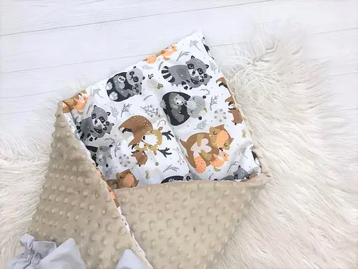 Дитячий плед конверт Moontime 100x80 см "Звірі" - фото 3