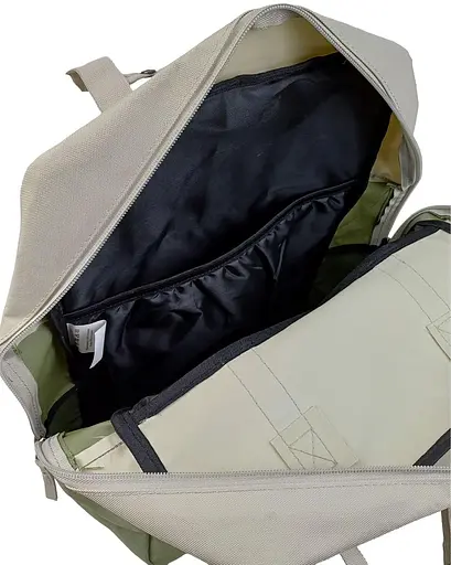 Легкая сумка - рюкзак LS два в одном 15L бежевая с оливковым sum0028841 - фото 7