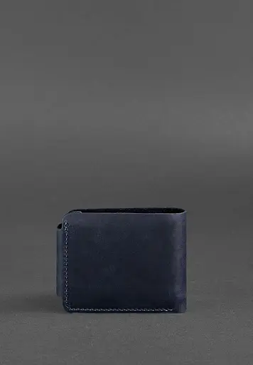 Мужской кожаный портмоне Zeus 9.0 синий Crazy Horse - фото 4