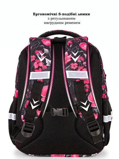 Ортопедический школьный рюкзак 6 в 1 для девочки School Standard 38х30х18 см с Котиком для младших классов (170-61) - фото 7