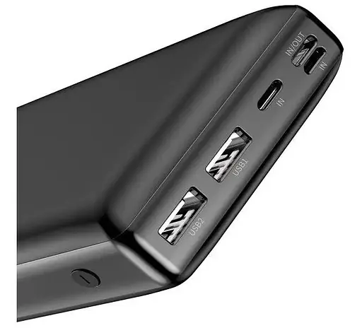 Зовнішній акумулятор Baseus Bipow Digital Display 15 W 30 000 mAh (ppjan-C01) 2 USB, Micro+Type-C (Чорний) - фото 6