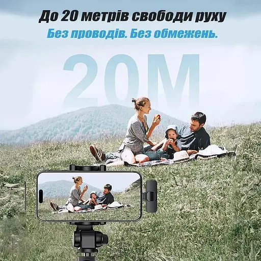 Мікрофон петличний бездротовий Mini Mic Pro USB Type-C 2 шт - фото 8