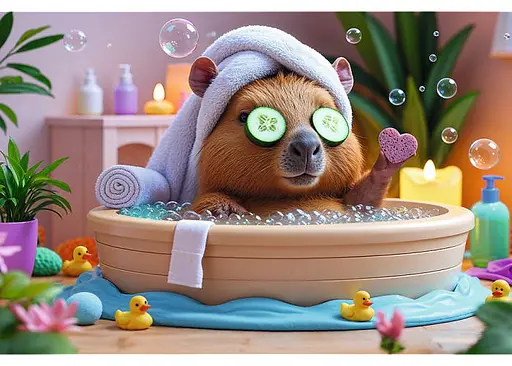 Пазл Trefl Капібара в СПА 160 ел. (15433) - фото 2