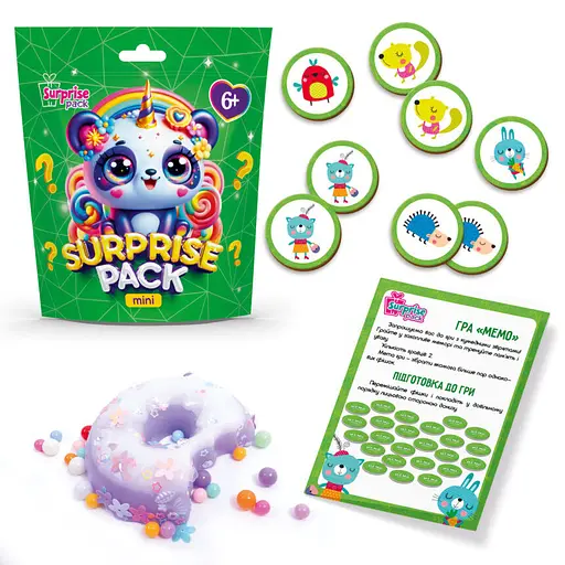 Ігровий набір-сюрприз "Surprise Pack Mini 4" Vladi Toys VT8040-04 настільна гра та сквіш - фото 2