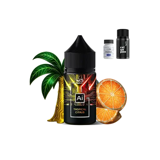 Набор компонентов для самозамеса солевой заправки WES AI 30 мл Tropical Citrus Тропический Цитрус, 0-50 мг (18135) - фото 2