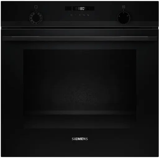 Духовка электрическая Siemens 76 л A дисплей конвекция телескопические направляющие черный