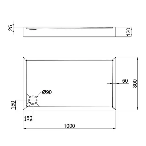 Душевой поддон Qtap Tern 301812 сифон - фото 4