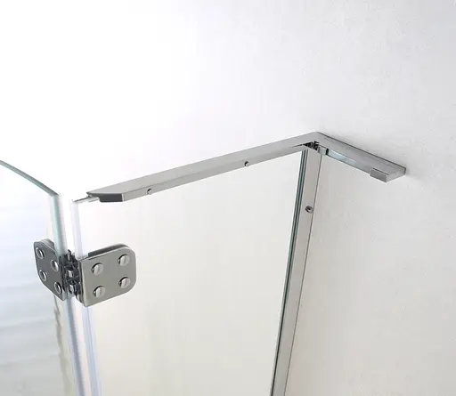 Душевая кабина угловая Volle Benita 90x90 распашная прозрачное стекло 8 мм с поддоном PUF хром 1017.114601R4 коробки, Правая, прозрачная, хром - фото 11