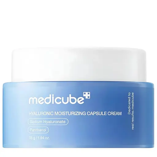 Увлажняющий капсульный крем с гиалуроновой кислотой Hyaluronic Moisturizing Capsule Cream Medicube 55 г - фото 1